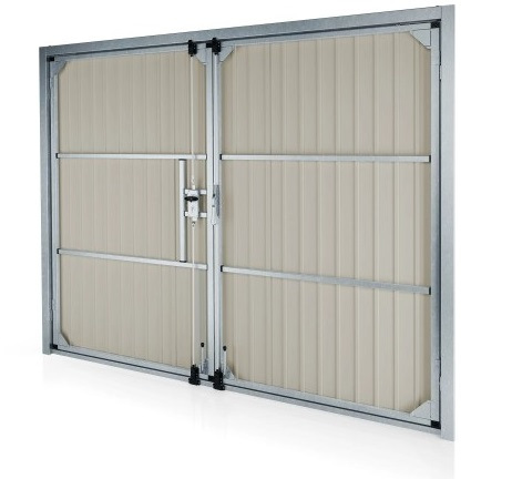 Dvojkrídlová garážová brána, drevodekór 2